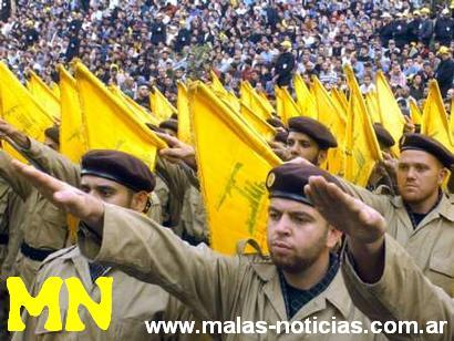 Le Hizbollah en salut hitlérien nazi